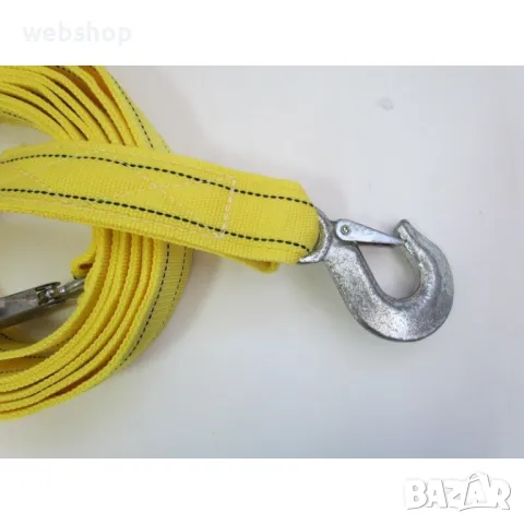 Въже за теглене до 5 тона с дължина 4 метра + Куки тип карабинер, снимка 4 - Аксесоари и консумативи - 49096976