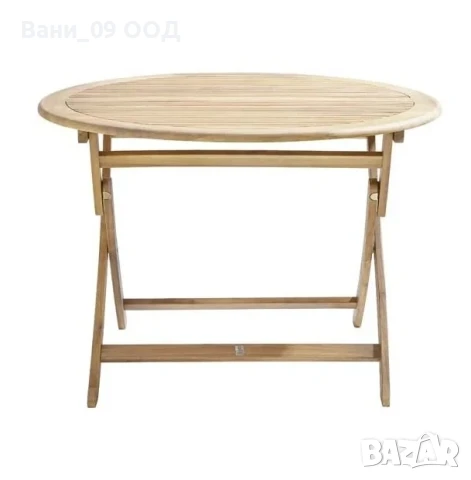 Градинска сгъваема маса от акация, снимка 2 - Градински мебели, декорация  - 50847798