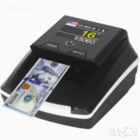 Автоматичен детектор за банкноти AL-136T – UV / MG / IR проверка с вградена акумулаторна батерия, снимка 12 - Други инструменти - 53074423