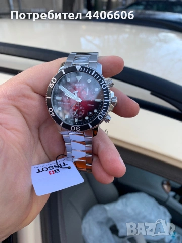 Чисто нов швейцарски Tissot Seastar 1000 30бара хронограф, снимка 9 - Мъжки - 53523322
