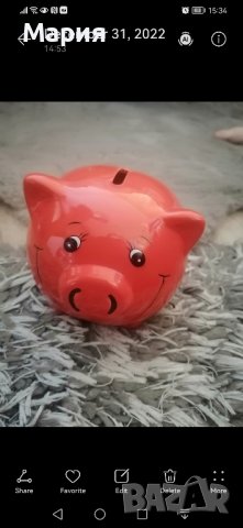 Керамична касичка Прасенце и метална касичка,, сърце,, , снимка 17 - Други - 39117157