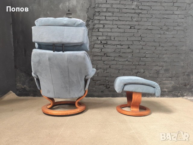 Релакс кресло Ekornes Stressless Норвегия , снимка 2 - Дивани и мека мебел - 53343791
