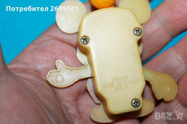 Стара механична играчка PY-701 Мики Маус с пружина 1970те, снимка 3 - Колекции - 35169890