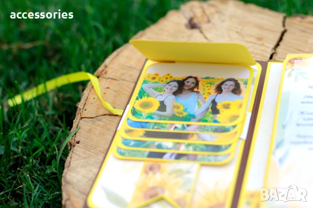 Ръчно изработена картичка с лично пожелание, шоколадово изкушение и водопад от снимки, снимка 2 - Други услуги - 50835908