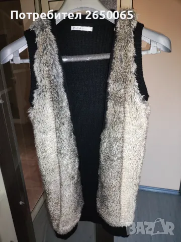 Орг.пухкаво елече ест.пух заек XS/S размер!, снимка 1