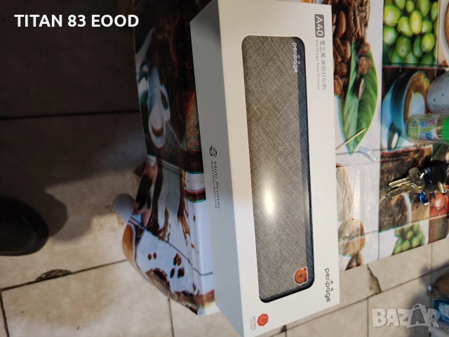 Мини термопринтер PeriPage, A40, Преносим, A4