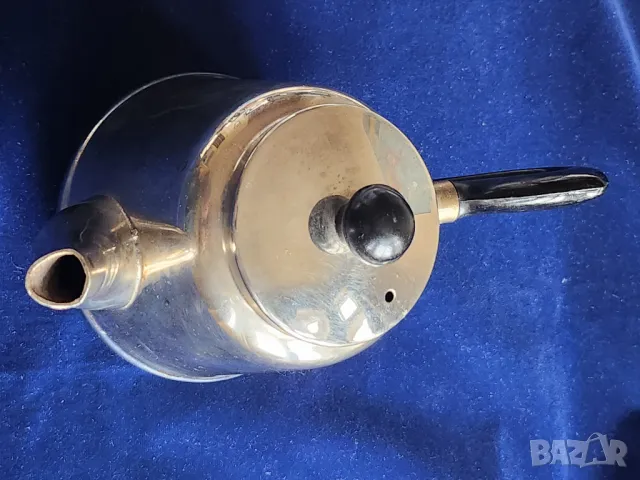 чайник малък, мелхиор, 2 броя: вместимост ок.0,5 л. и 0,75 л., СССР, солидни, здрави, ново състояние, снимка 2 - Други - 49597570