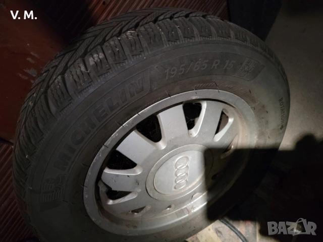 6JX15H2 ET45 алуминиеви джанти с Michelin и Dunlop гуми, снимка 6 - Гуми и джанти - 53399793