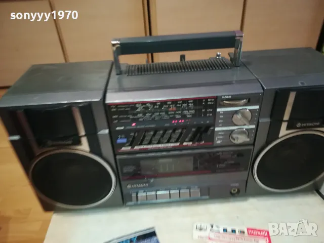 HITACHI-РАДИОКАСЕТОФОН 1601250829, снимка 8 - Радиокасетофони, транзистори - 48698153