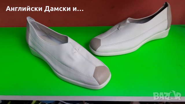 Английски дамско обувки естествена кожа, снимка 1 - Дамски ежедневни обувки - 28384148