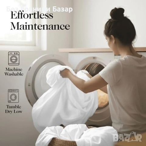 Нов чаршаф Еукалиптов Tencel калъф за завивка Single, охлаждащ, бял, снимка 8 - Спално бельо - 53520112