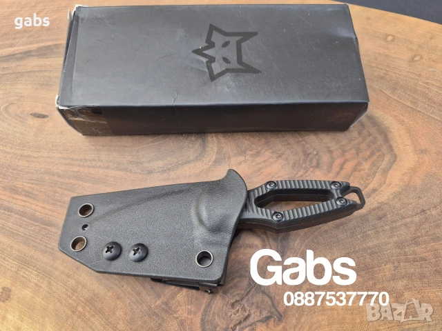 Компактен тактически нож FOX Aka Elmax,фултанг с кания Kydex, снимка 8 - Ножове - 53377127