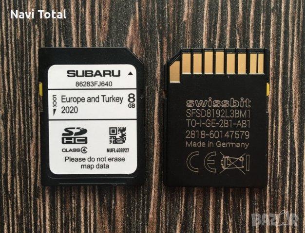 Субару OEM Сд карта навигация 2013-2017 Subaru DIVX SD Card Ver.2022год