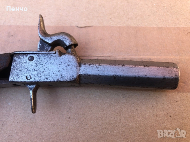 старинен капсулен пистолет, снимка 6 - Антикварни и старинни предмети - 40373642