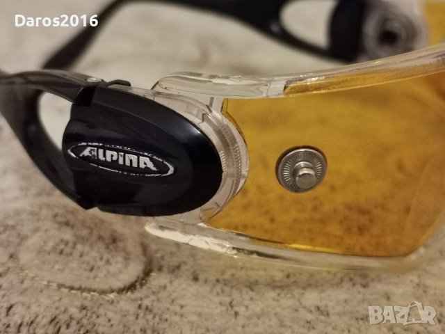 Спортни очила Alpina, две плаки, чупещи се дръжки , снимка 4 - Слънчеви и диоптрични очила - 39440890
