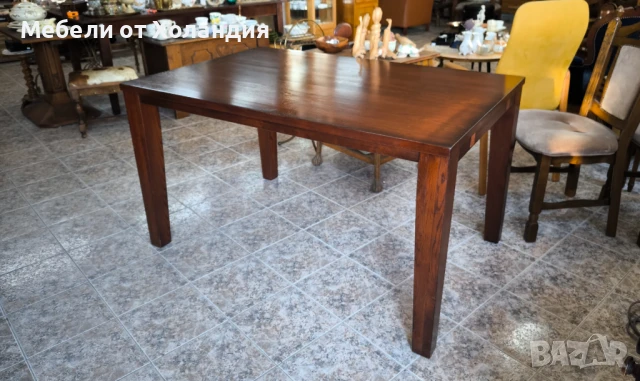 Масивна дъбова разтегателна маса