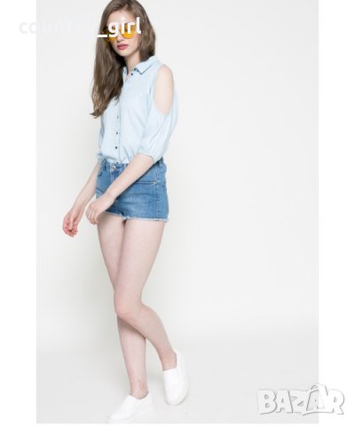 Guess Jeans Koszula Exposed Shoulder - страхотна дамска туника, снимка 2 - Туники - 28990615