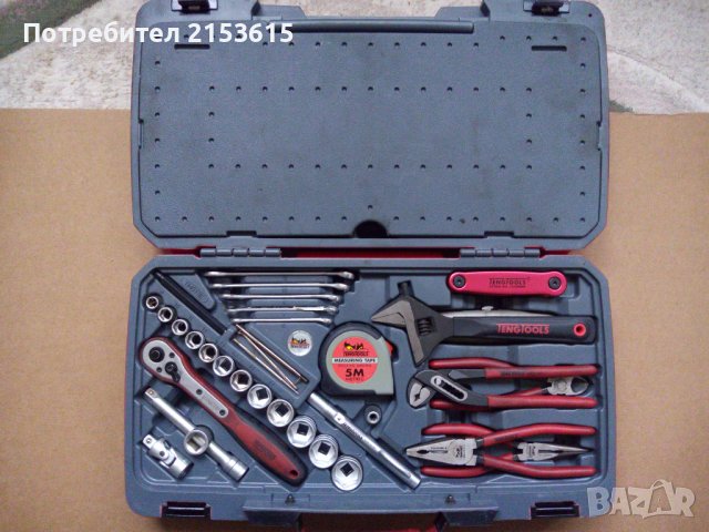 TENG TOOLS куфар качествена гидория 3/8 79части вложки отвертки клещи, снимка 3 - Куфари с инструменти - 43732007