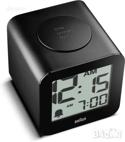 Цифров говорещ будилник Braun с дрямка, позитивен LCD дисплей, BC25BP, снимка 3 - Други стоки за дома - 47862504