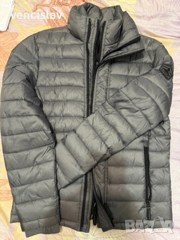 SUPERDRY сиво зимно яке