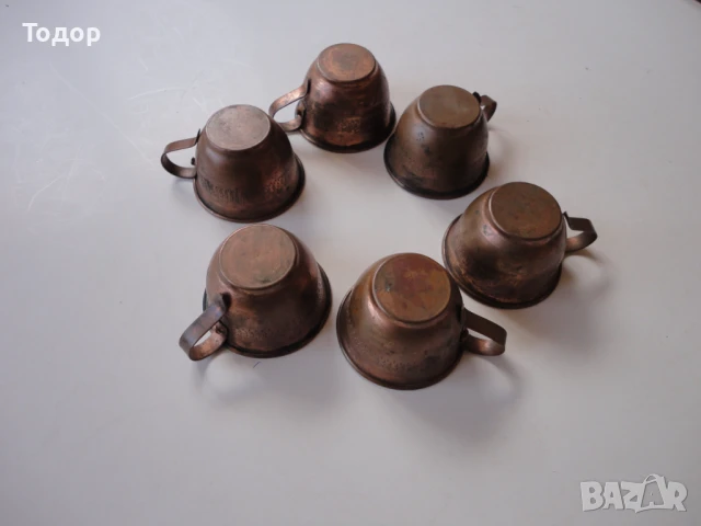 Меден бакърен сервиз чашка чашки меден съд, снимка 8 - Сервизи - 50472035