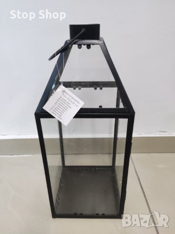 Метален фенер 37х17.5х15.5 см , снимка 3 - Декорация за дома - 42990535