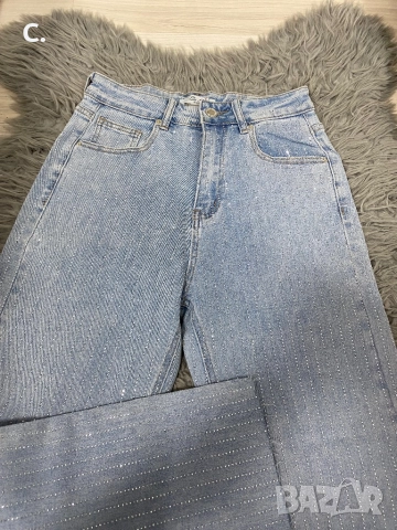 Дамски дънки с камъни, снимка 4 - Дънки - 52667101