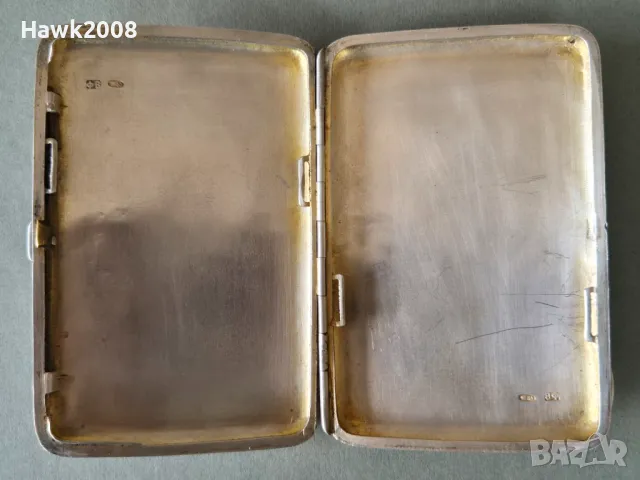 19 век Руска империя Москва сребърна 84 табакера, снимка 6 - Антикварни и старинни предмети - 47608958