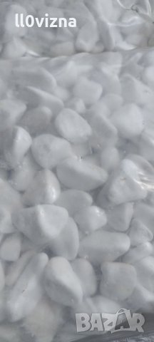 Мраморен камък бял 2-4см / 25кг, снимка 2 - Саксии и кашпи - 38576193