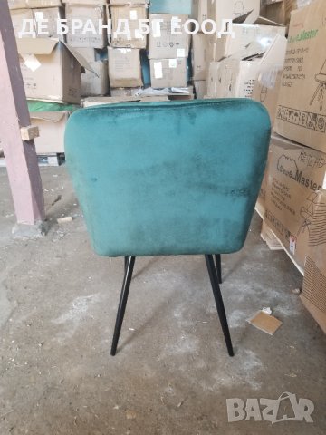 Висококачествени трапезни столове тип кресло AS-LEIPZIG-GREEN-2PCS, снимка 5 - Столове - 32904093