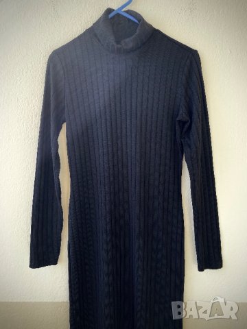 Дълга рокля от рипсена материя - С/М, снимка 3 - Рокли - 40079998