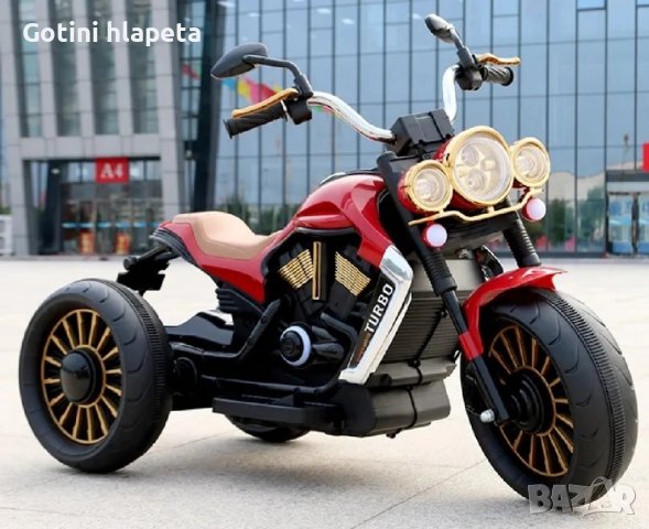 Акумулаторен MOTOR ТУРБО 12V батерия,MP3 плейър, с меки гуми с Кожена седалка, снимка 2 - Детски велосипеди, триколки и коли - 43657792