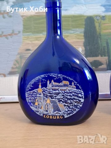 Колекционерски шишета кобалтово стъкло, Германия , снимка 3 - Колекции - 43392103