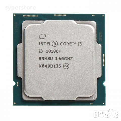 Процесор за компютър, CPU Intel Core i3-10100F, 4C, 8T, 3.6, 6M, s1200, Tray, SS300197