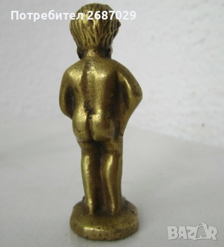 пикаещо момче Брюксел фигура пластика статуетка метал, месинг/бронз,мосю пиш, снимка 2 - Декорация за дома - 39451590