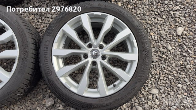 Зимни гуми с джанти 245/45R18 Renault, снимка 4 - Гуми и джанти - 52638067