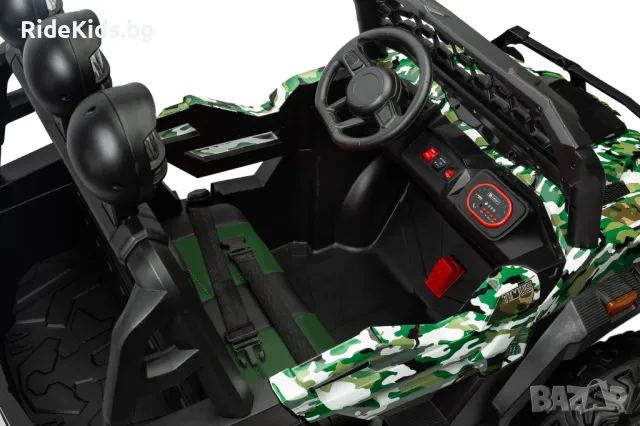Акумулаторен офроуд джип TIMUS – камуфлажен, 4x4, снимка 12 - Детски велосипеди, триколки и коли - 49971787