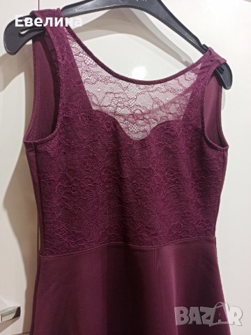 Дамска къса рокля над коляното, лилава, H&M Divided, M