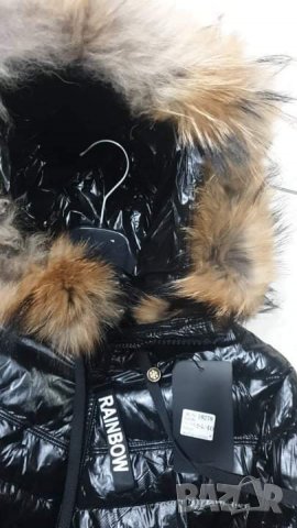 Уникално зимно яке с естествен пух на качулката от лисица, снимка 4 - Якета - 35334376