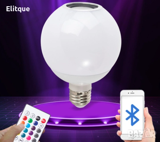 Цветна LED крушка с дистанционно управление – 16 цвята, снимка 16 - Лед осветление - 53432154