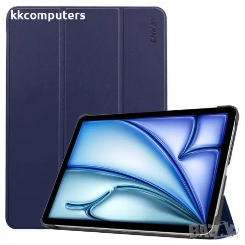 iPad Air 13 (2025) / (2024) Trifold Stand Cover PU Leather+PC Кожен Калъф и Протектор, снимка 2 - Калъфи, кейсове - 50030750