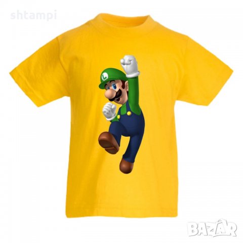 Детска тениска Супер Марио Super Mario Luigi, снимка 2 - Детски тениски и потници - 32939981