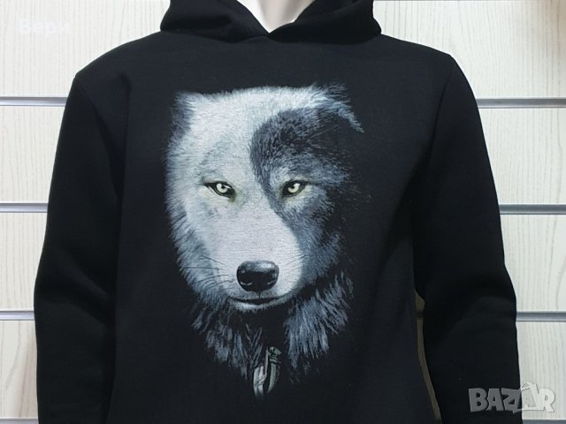 Нов мъжки суичър с дигитален печат Вълк ИН и ЯН, Серия вълци, снимка 17 - Суичъри - 27835032