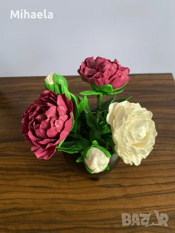 Ръчно изработени божури