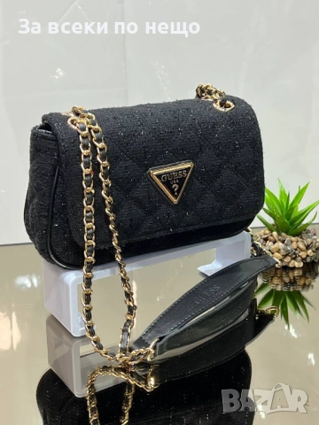 Guess Дамска Чанта С Дълга Дръжка Синджир За През Рамо Гес - Налични Различни Цветове Код SK753, снимка 6 - Чанти - 53158933