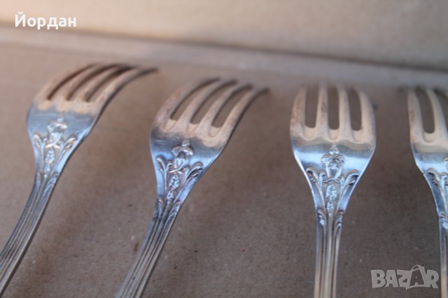 6 броя посребрени вилици , снимка 9 - Прибори за хранене, готвене и сервиране - 43231137