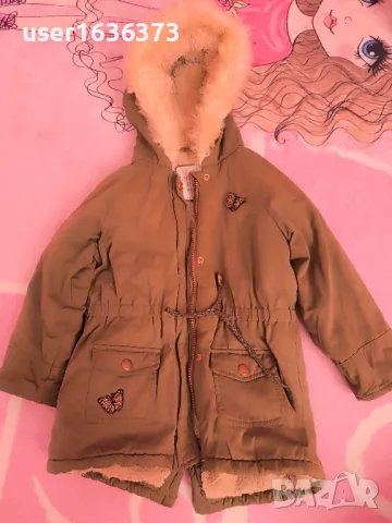 Зимно яке парка за момиче, снимка 1