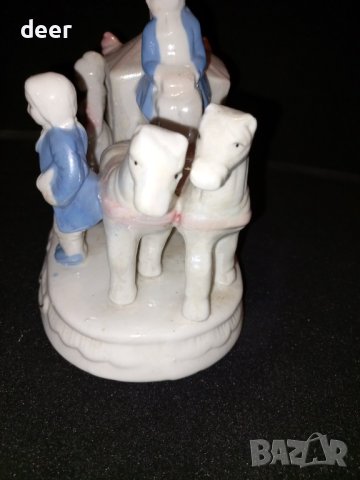 Порцеланова  колесница, снимка 6 - Статуетки - 43715243