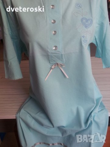 Нощница с къс ръкав ХЛ размер, снимка 7 - Нощници - 26192704