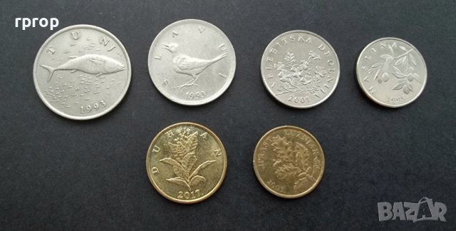 Монети. Хърватия. Хърватски куни . 6 бр., снимка 6 - Нумизматика и бонистика - 36916611